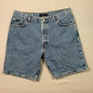 Perry Ellis America Shorts Mens 36 Denim Jean Relaxed Fit Vintage Style Casual